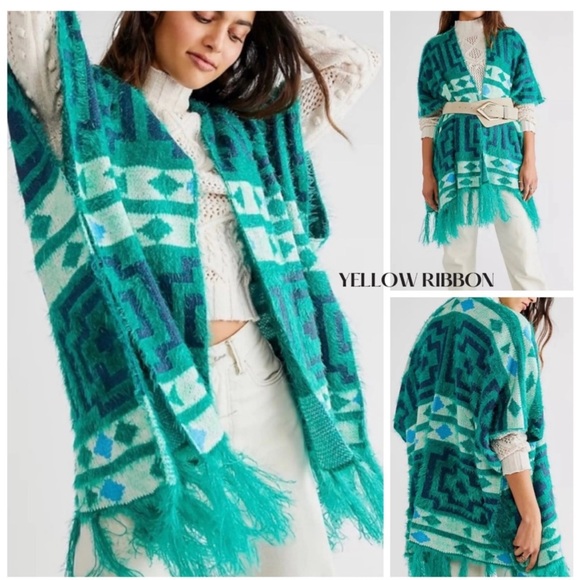 Free People Sweaters - Free People Triba Poncho Shawl